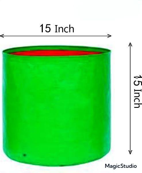 Image of Grow Bags 15 x 15 inch, Terrace Gardening, Vegetable, Fruits Planting Bags (7)