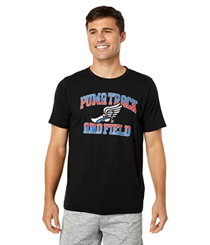 T-shirt PUMA Winged Foot Vintage noir taille LG pour homme