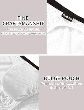 AIEOE Netondergoed voor heren, 3 stuks, ademend, transparant, mini-slip, lage taille, sexy, dunne lingerie voor mannen, zwart, L