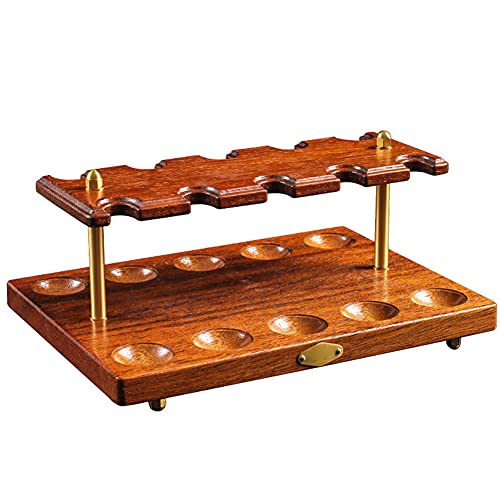 Support de tuyaux amovible en bois pour 10 positions de rangement