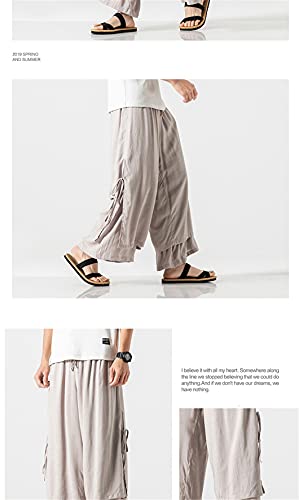 Japanese Harajuku Men Wide Leg Pants Retro Loose Hanfu Bloomers Trousers Bottoms2