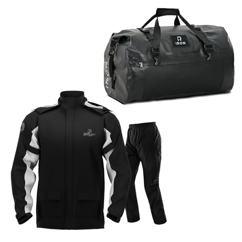 Bolsa para motocicleta IRON JIA'S 50L y traje de lluvia talla M miniatura 1