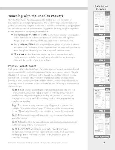 Week-by-Week Phonics Packets: 30 Independent Practice Packets That Help Children Learn Key Phonics Skills and Set the Stage for Reading Success - Image 4