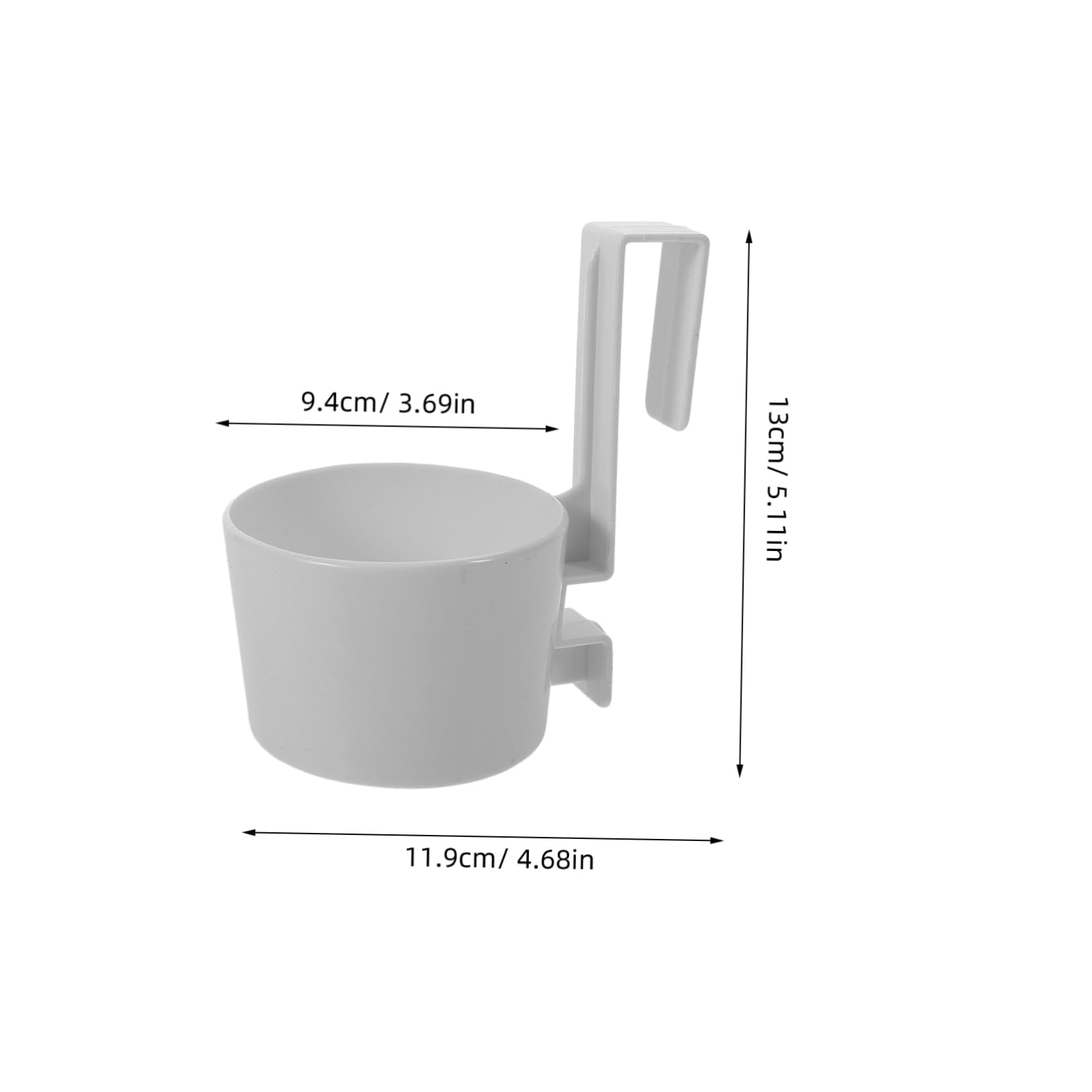 BRIGHTFUFU No Drilling Hair Dryer Rack Hot Tools Organizer Wall Mount Blow Dryer Holder for Bathroom Counter Modern Elegant Design