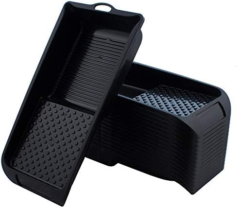 5x Mako Profi Farbwannen 25x32 Cm - Mit Rührholz Made In Germany