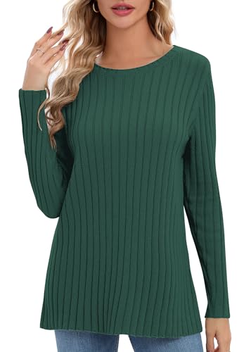 Image of Urban CoCo Women's Lightweight Crewneck Pullover Sweaters Long Sleeve Fall Knitted Sweater Tops