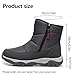 zardvern Men’s Waterproof Orthotic Winter Work Boots, Extreme Cold Protection, Non-slip Sole, Extreme Cold Boots for All-Day (grey, standard, Adult, Men, 9.5, Numeric, US Footwear Size System, Wide)