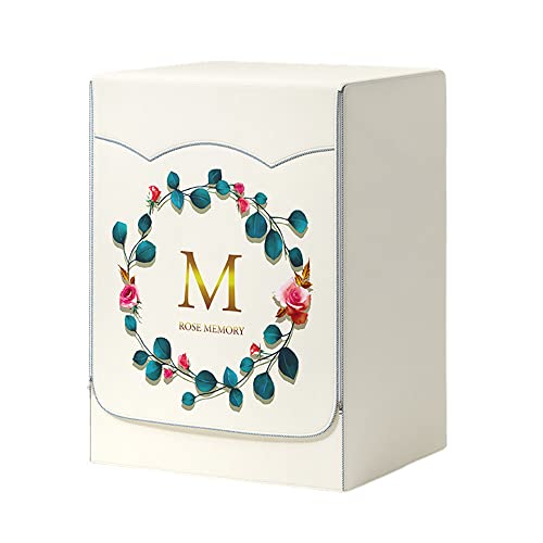 Odot Copri Lavatrice Esterni, Coprilavatrice da Esterno Impermeabile Antipolvere Anti Sunlight, Copertura per Lavatrice e Asciugatrice con Aperture Frontali (XL,Madre Rosa)