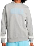NIKE Sudadera Gris/Grey con Logo Celeste Talla M Hombre