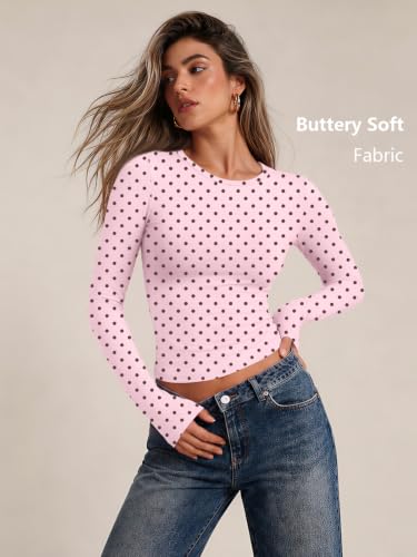 Image of Trendy Queen Womens Long Sleeve T Shirts Fall Fashion Basic Y2K Tops 2026
