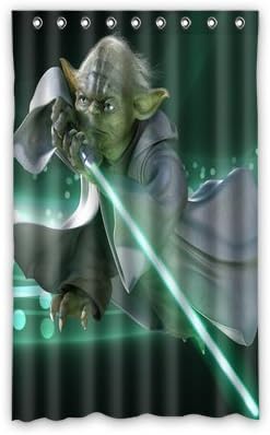 Scottshop Custom Yoda Star Wars Window Curtain Thermal Insulated Blackout Window Curtains Drapery/Panels/Treatment Polyester Fabric 52" x 84" Inch