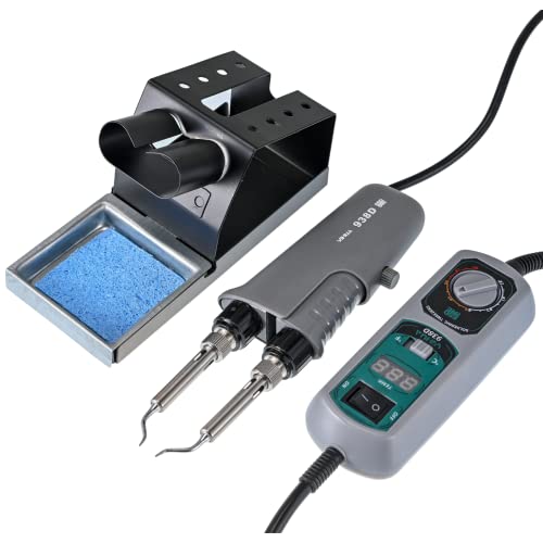 Portable Soldering Station with Mini Tweezers for Desoldering, Tweezers Soldering Iron Station Kit for Soldering 110V US Plug