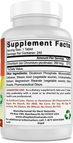 Chromium Picolinate 200 Mcg & Ashwagandha Extract 500 Mg #TOP4