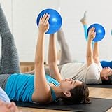TRIXES Blau Pilates-Übung, Kräftigungsball, PVC, Yoga-Workout-Gymnastik-Übungshilfe, Gymnastikball, Pilates-Ball, Fitnessstudio-Zubehör, Trainingsgeräte