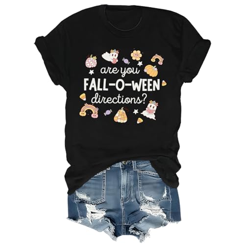 are You Fall-O-Ween Directions Shirt Funny Ghost Pumpkin Halloween T-Shirt