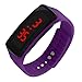 Produktbild SaniMomo Smart Fitness Armbanduhr LED Digitaluhr Silikon Sport Band Armband - Lila, wie beschrieben