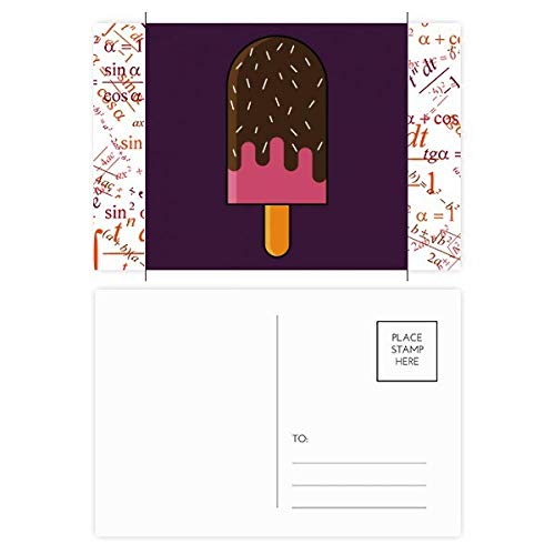 Cartes postales aiguilles au chocolat et crème glacée (lot de 20) idéales pour offrir