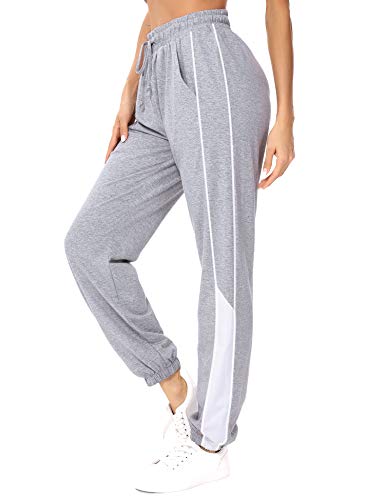 Fkidoly Pantalón Chandal Mujer, 100% Algodón Largos Pantalones Deportivos  para Mujer Casuales Yoga Fitness Jogger… – Go Sports