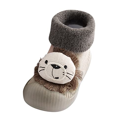 Shoes for Girls Baby Toddler Boys First Walking Socks Shoes Cute Cartoon Animal Non-Skid Slipper Indoor Sneakers