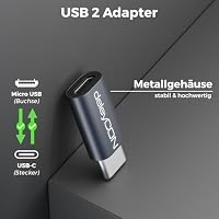 deleyCON Micro USB auf USB-C Adapter OTG, Stecker auf Buchse, 2 Stück – Ansicht 5