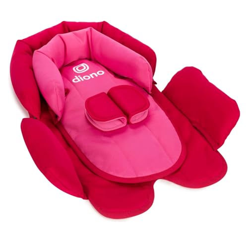 Diono Cuddle Soft 2-in-1 Head Support, Comforting Head and Body Support for Babies, Converts depending on Infants Size, Pink Cotton Candy