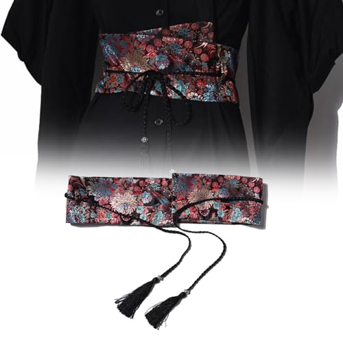 Stylish Printed Belt With Tassels Designing For Trendy Women Parties And Vacation Wear Wide Corset Waistband2