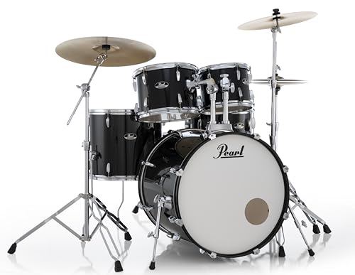 Pearl Roadshow Drum Set 5-Piece Complete Kit with Upgraded BRD Cymbals and Additional Cymbal Stand