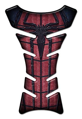 Protector de depósito de resina 3D compatible con moto BMW Honda Ducati Yamaha Kawasaki Triumph Benelli Aprilia Cagiva Spiderman Style DA-009