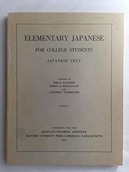 Paperback Elementary Japanese for College Students: Part I Book