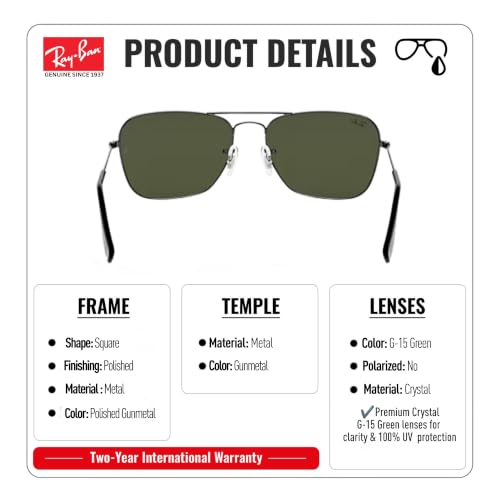 Image of Ray-Ban RB3136 CARAVAN Sunglasses with Official Eyewear Kit