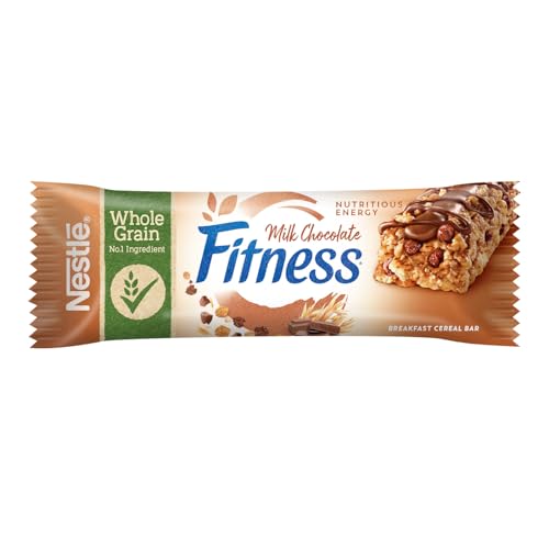 FITNESS Milk Chocolate Barrette Cereali Integrali con Cioccolato al Latte, 24 Barrette da 22,5g (540g) - Immagine 5