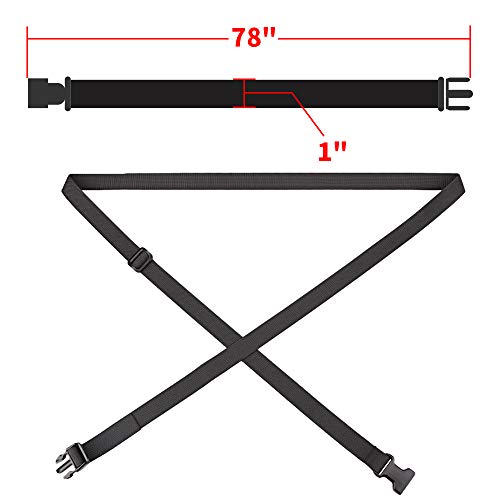 MAGARROW 78" x 1" Strap Buckle Packing Straps Adjustable 1-Inch Belt2