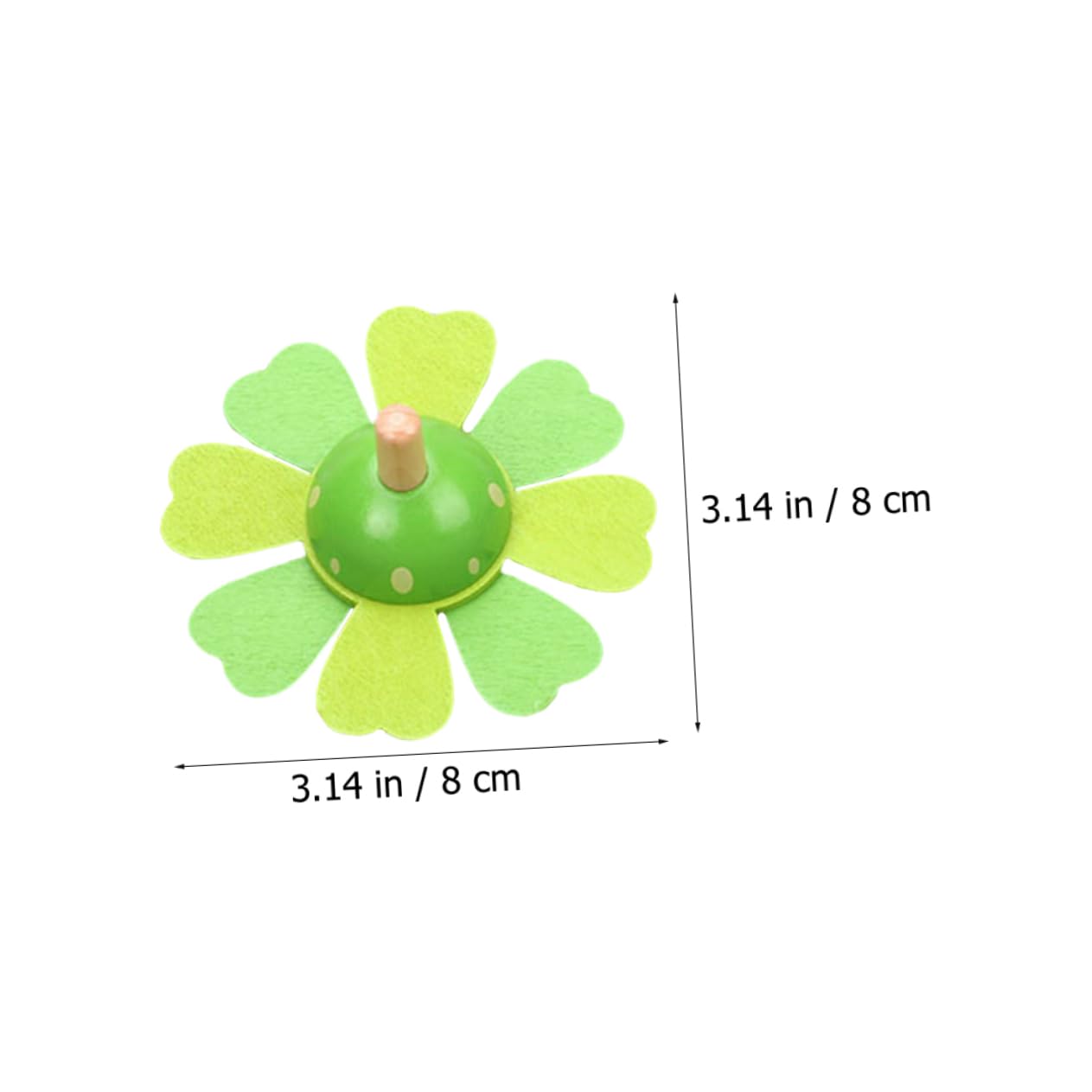 Toyvian Pcs Toy Wooden Mini Boys and Girls Fidget Toys Educational Spinning Top for Boy Girl