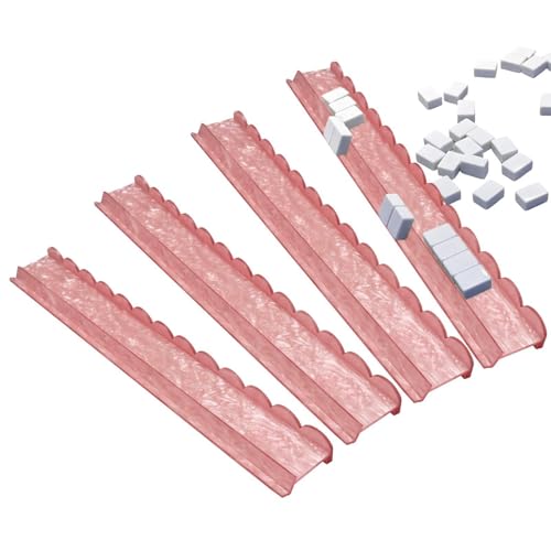 Supports de Mahjong en acrylique festonné avec poussoirs magnétiques et plateau