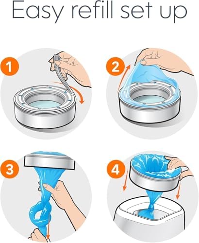 Diaper Genie Max Fresh Round Refills 3-Pack, Clean Laundry Scent - 4