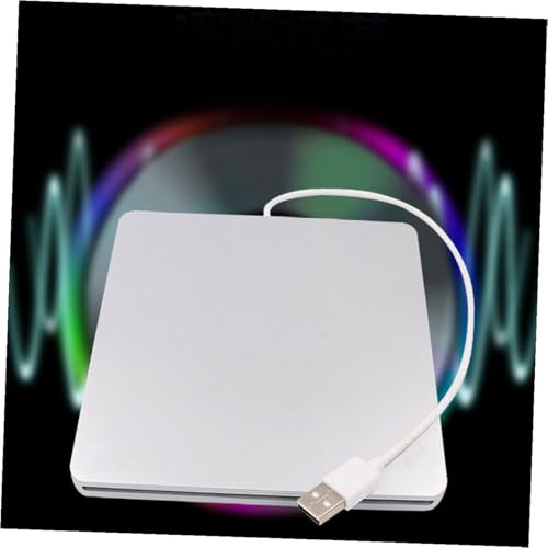 Lectora externa óptica CD y DVD color plata miniatura 3