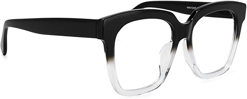 Miniatura 3 de Zeelool Gafas cuadradas de gran tamaño de acetato con lente transparente sin receta para mujeres Xion WA012457