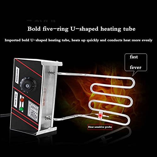 TreeSouth 5.5L Profi Fritteuse 2500w Edelstahl-Pommes-Frites-Maschine, 60-200°c Temperaturregelung,geeignet Für Pommes… – Bild 3