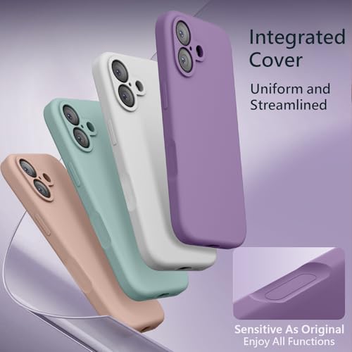 Image of FireNova Magnetic for iPhone 17 Case, Compatible with MagSafe, [Integrated Silicone Camera Control Button] [Camera Protection] Anti-Scratch Microfiber Lining Phone Case, 6.3 inch, Light Purple