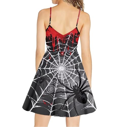 Image of Spaghetti Strap Midi Satin Dresses Summer Sleeveless Sundree Women Girl Beach Party Swing Dress