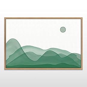 signwin Framed Canvas Wall Art Abstract Mountain Scenery...