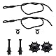 2 Stück Hutablage Clips,2 Stück Halteband Hutablage Universal,Kombinationssatz,Hutablage Haltebände,Band Halterung für den Kofferraum,Heckablage Strap (Kombination)