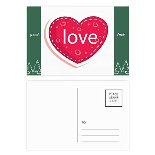 Jeu de cartes postales Saint Valentin Rose 20 pièces pour cadeaux et vœux romantiques