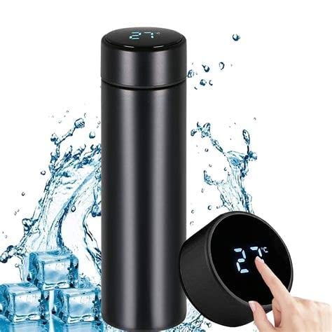 CHARKEE® Temperature Smart Vacuum Insulated Thermos Water Bottle with LED Temperature Display Stainless Steel Perfect for Hot and Cold Drinks Tar-G2
