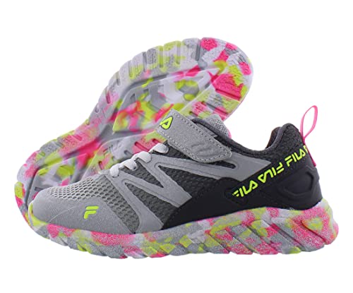 Fila Cryptonic 7 Strap Mashup Girls Shoes Size 10.5, Color: Grey/Multi