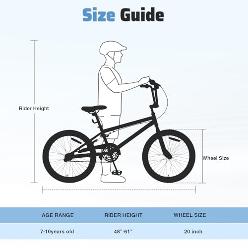 Freestyle Kids Bike, 20Inch Children Bicycle for Boys Girls,