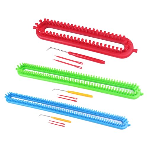 Image of SAZ DEKOR Scarf Loom Crocheting Handmade DIY Craft Knitting Tool for Scarf Blanket Hat 26cm
