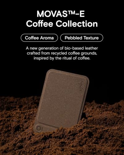 Image of MOFT Phone Tripod Stand, Portable Selfie Stick for iPhone | MOVAS-E- Coffee Leather | Mulit-Angle | Pocket Size | Magsafe Compatible | Easy to Charge | Stylish |For Content Creators
