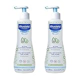Mustela Baby Cleansing Water - No-Rinse Micellar Water - with Natural Avocado & Aloe Vera - for Baby's Face, Body & Diaper - 10.14 fl. oz. – 2-Pack