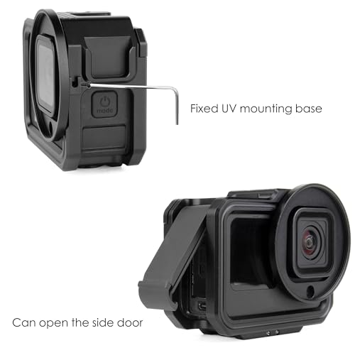 image for SOONSUN Aluminum Case with UV Filter and Charging Side Door for GoPro 